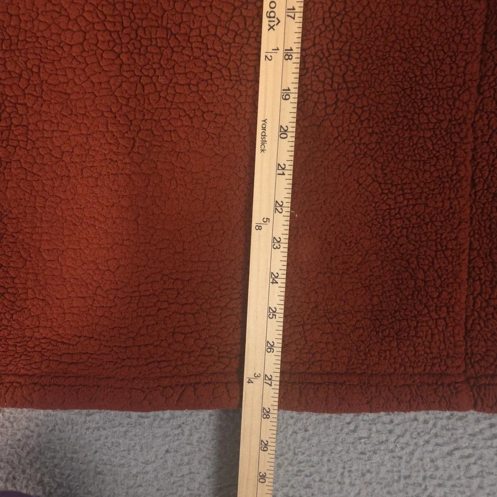 The North Face Jacket Mens Large Rust Cabin Fleece Full-Zip Sherpa Pile Pockets